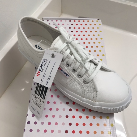 Superga White Leather Sneaker - Picture 2 of 4